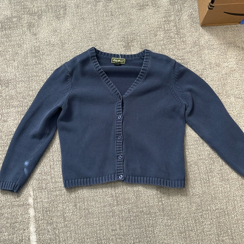 Eddie Bauer Button Up Women’s Petite Sweater